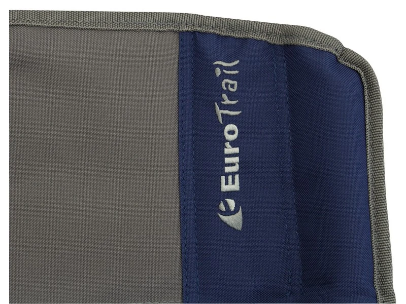 Eurotrail Vouwstoel Bolzano Grijs-Marine 5 Eurotrail Vouwstoel Bolzano Grijs-Marine - Afbeelding 3