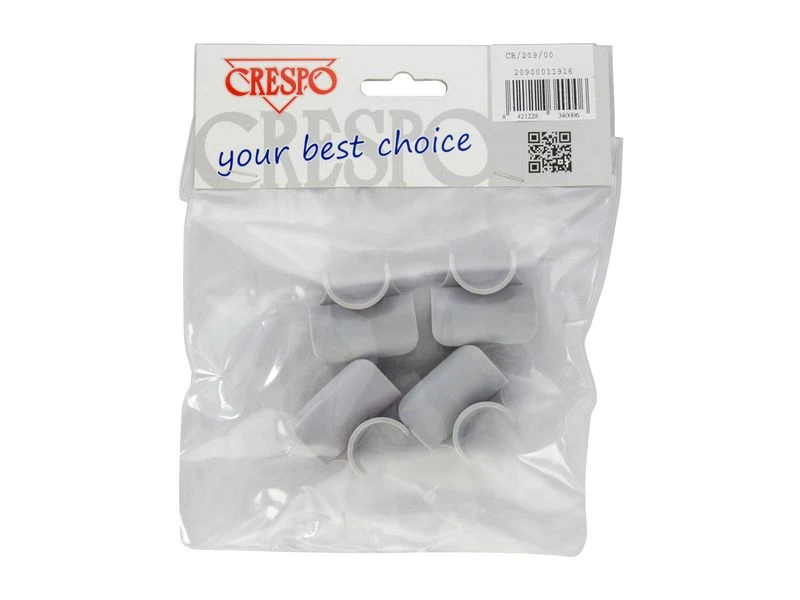 Crespo Clips Voetensteun Kunststof 4 Stuks Grijs 4 Crespo Clips Voetensteun Kunststof 4 Stuks Grijs - Afbeelding 2