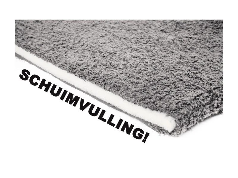 Bo Camp Badstof Stoelhoes Gepolsterd M Donker Grijs 4 Bo Camp Badstof Stoelhoes Gepolsterd M Donker Grijs - Afbeelding 2