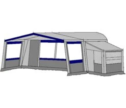 Te Velde Voortent De Vaart Standaard 240 Cm 9 Te Velde Voortent De Vaart Standaard 240 Cm -TrailNest Winkel te velde voortenten met uitbouw en luifel de vaart standaard blauw3