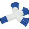 Haba Cee 3-way Splitter -TrailNest Winkel verlengkabels stekkers accessoires caravan camping cee 3 weg stekker 46010206